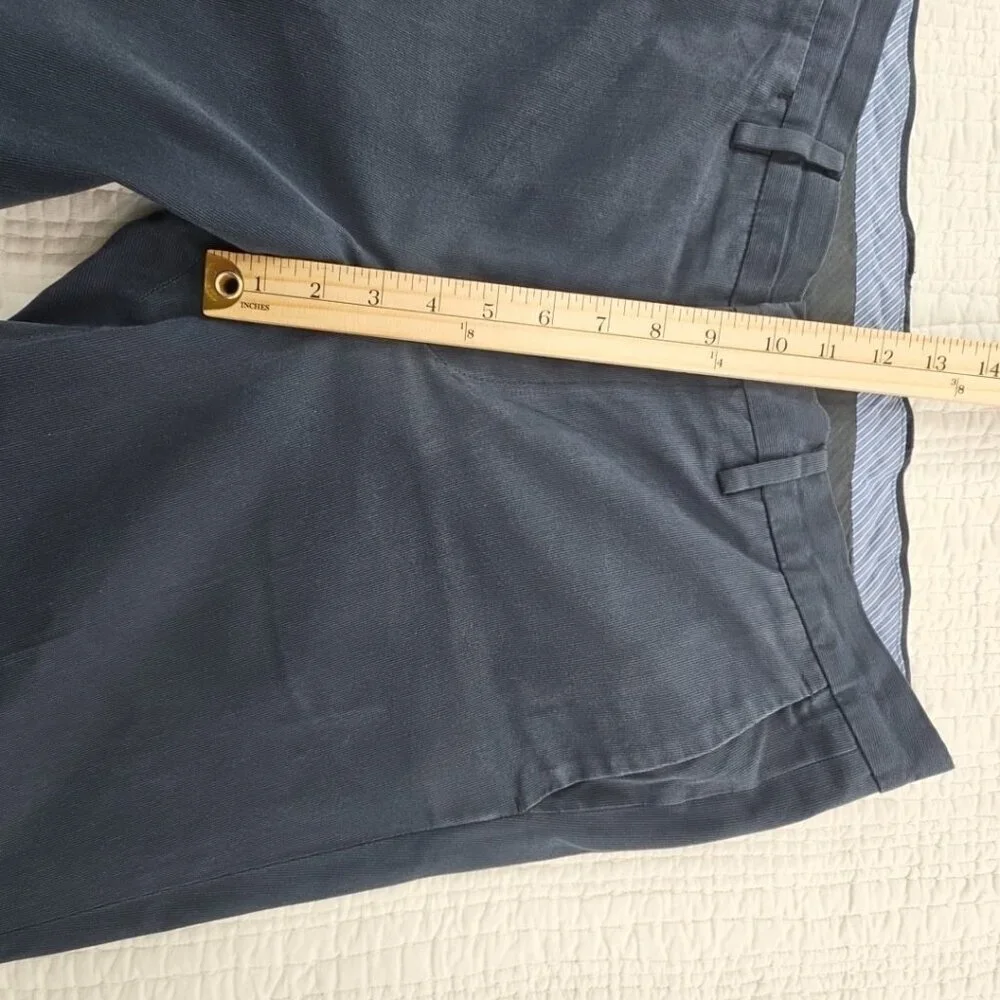 Bonobos Slim Straight Chino Pants‎ Khaki Men’s 33x32 100% Cotton Flat Front EUC